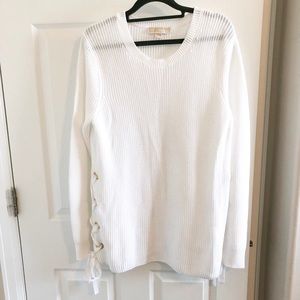 Michael Kors lace up sweater